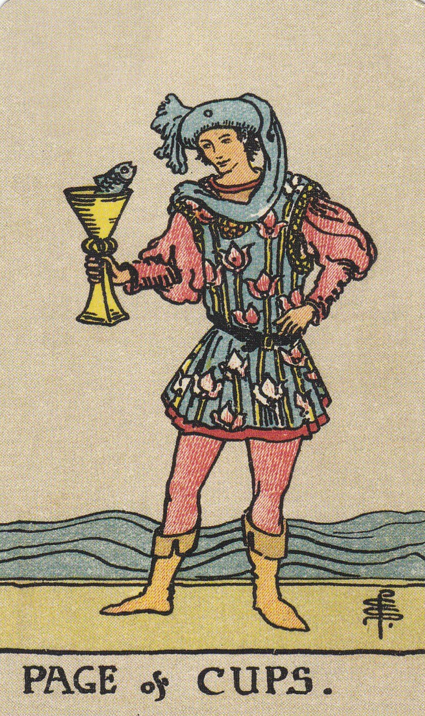 【タロットカード完全ガイド】カップのペイジ(PAGE OF CUPS)でみる恋愛運と仕事運、パワーストーンと開運ネイル!