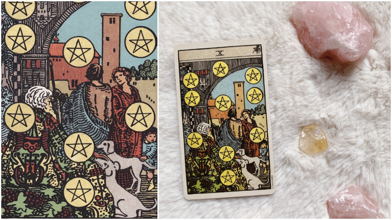 【タロットカード完全ガイド】コインの10(TEN OF PENTACLES)でみる恋愛運と仕事運、パワーストーンと開運ネイル!
